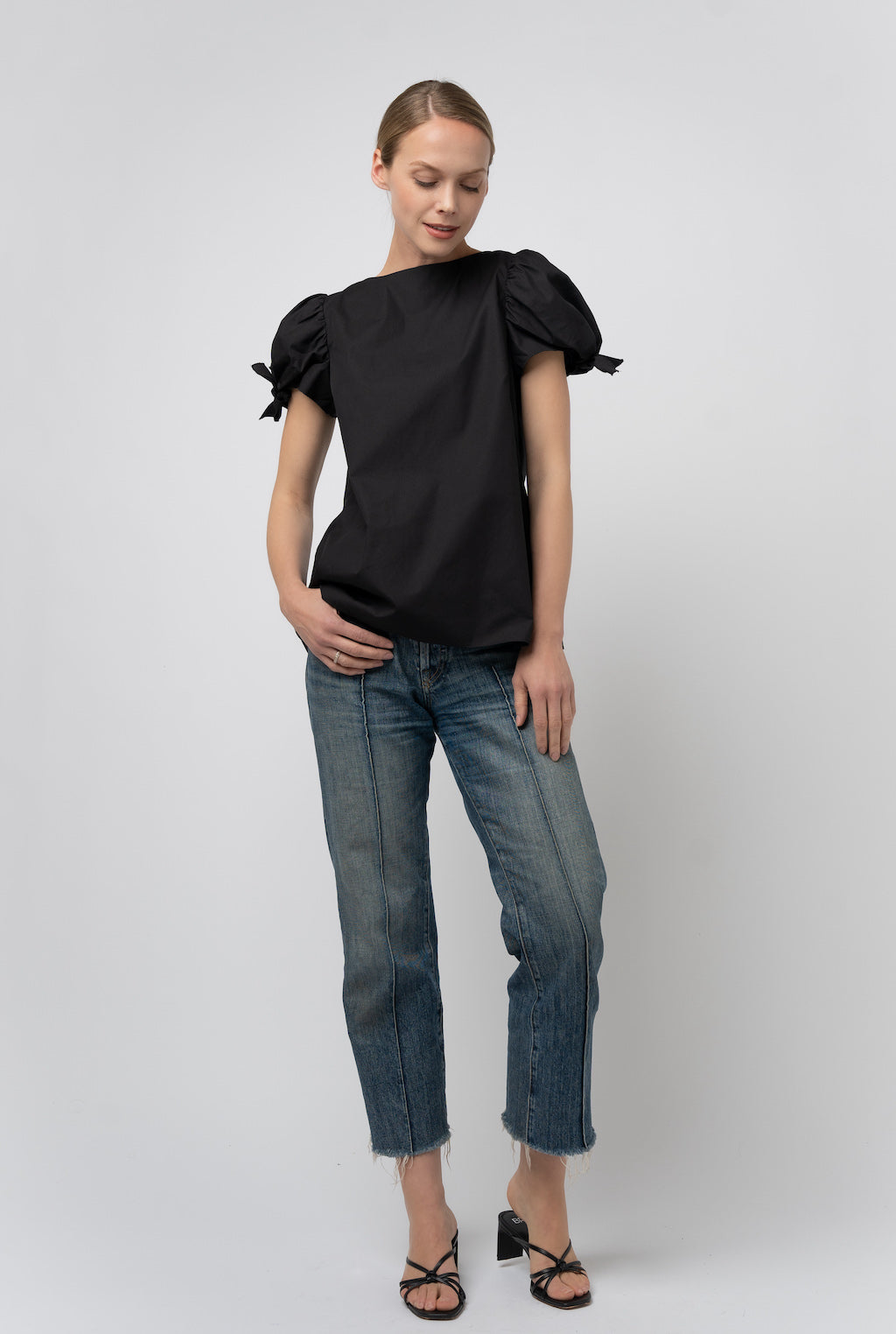 Preppy Puffy Sleeve Tee | GRAMMAR